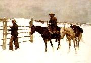 Frederick Remington The Fall of the Cowboy oil